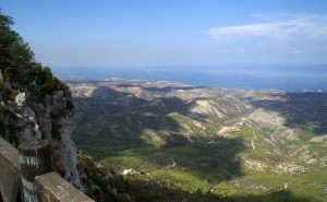 Blick über den Mittelteil von Nordzypern