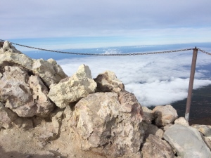 Blick über den Kraterrand des Teide